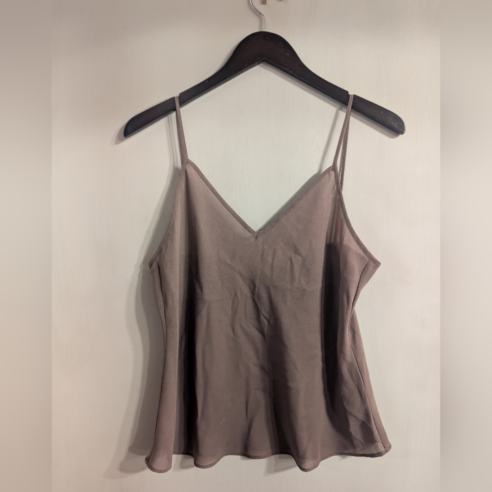 Ralph Lauren Taupe V-Neck Top
